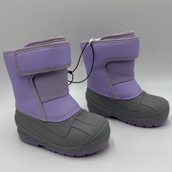 NWT Cat & Jack Purple Winter Boots Toddler Size 7 - Picture 3 of 17